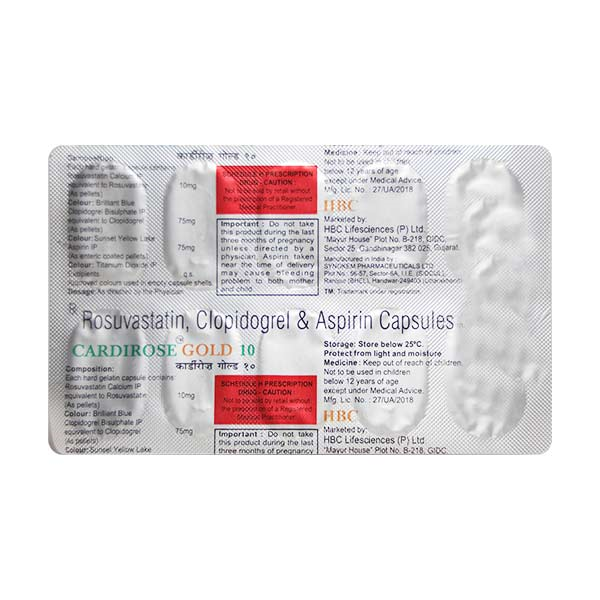 Cardiroseold 10mg Capsule 10'S