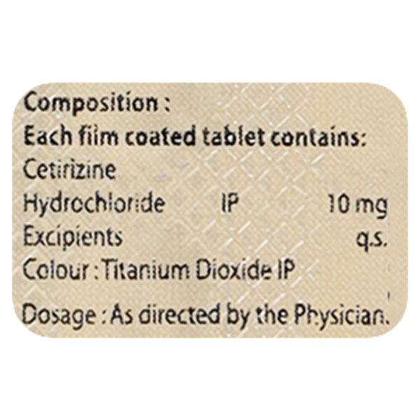 Cetfast 10mg Tablet 10'S