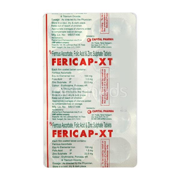 Fericap XT Tablet 10'S - magicalmg.com
