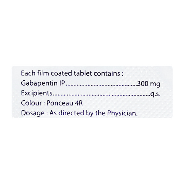GABAZIDE 300mg Tablet 10's