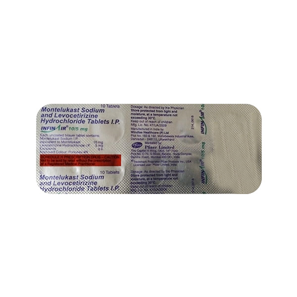Infinair 10/5mg Tablet 10'S