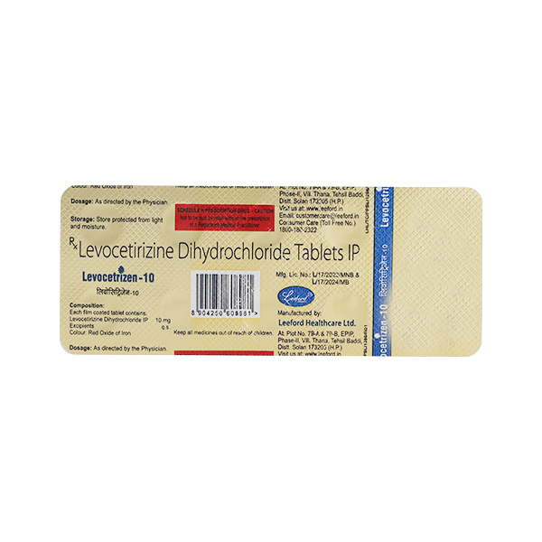 LEVOCETRIZEN 10mg Tablet 10's