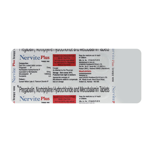 Nervite Plus Tablet 10'S