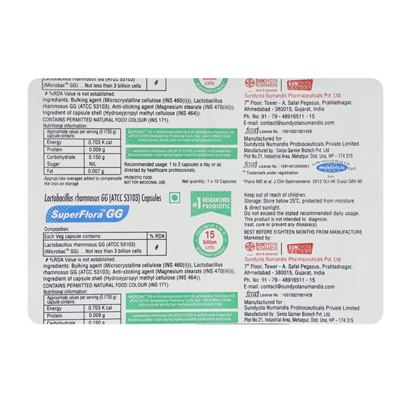 Superflora GG Capsule 10'S