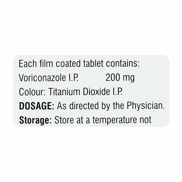 Vorizol 200mg Tablet 4'S
