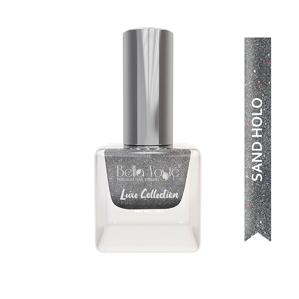 Bella Voste Sand Holo Nail Paints Grey - 404 10 ml