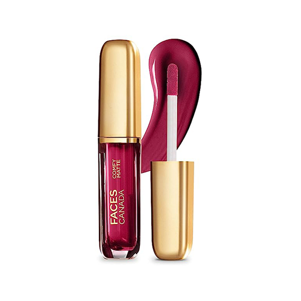 Faces Canada Comfy Matte Lip Color - Any Day Now 04, 10Hr Long Stay with Comfort Almond Oil 3 ml