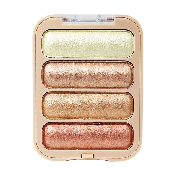 Half N Half Glow Baked Highlighter Powder Palette, Snow Flake 01 8 gm