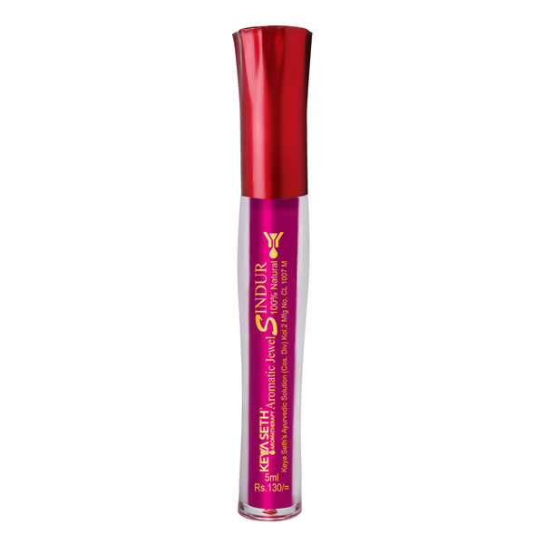Keya Seth Aromatherapy Aromatic 100% Natural Liquid Sindoor Magenta 5 ml