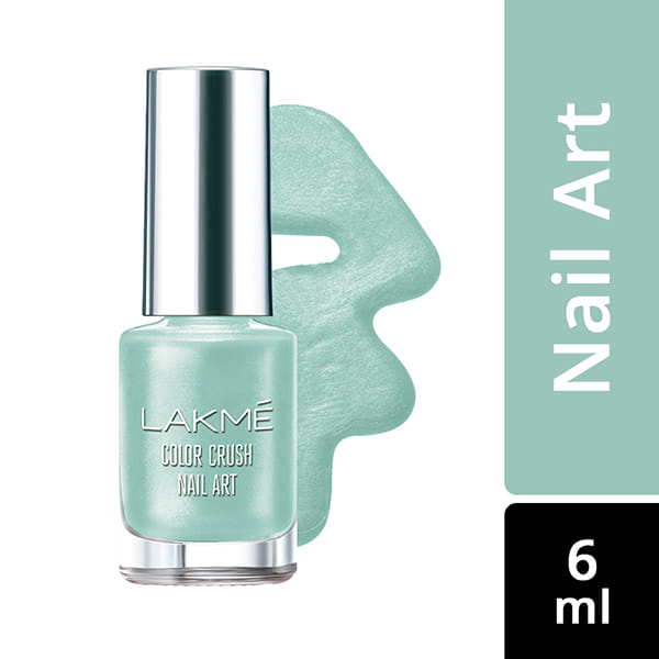 Lakme Color Crush Nailart M16 Mint Blue 6 Ml