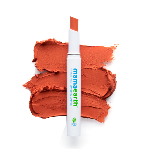 Mamaearth Moisture Matte Long stay Lipstick with Avocado Oil & Vitamin E for 12 Hour Long Stay 13 Citrus Nude 2 gm