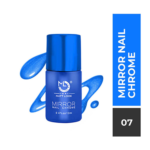 Matt Look Mirror Nail Chrome, Blue - NP-05-B 12ml